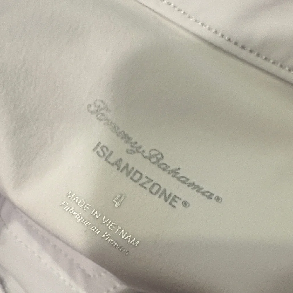 Tommy Bahama White Relaxed Fit Pants Kira cay city pant size 4 - Picture 2 of 4
